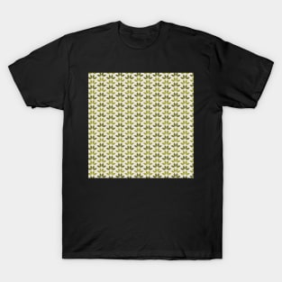 Olive green modern leaves T-Shirt